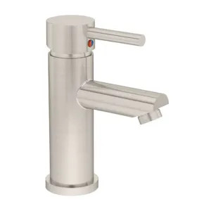 Symmons SLS-3510-STN-1.5 Symmons Dia One-Handle Lavatory Faucet, Less Lift Rod and Drain, Ceramic Cartridge, Round Design, 1.5 GPM, Satin Nickel - SLS-3510-STN-1.5