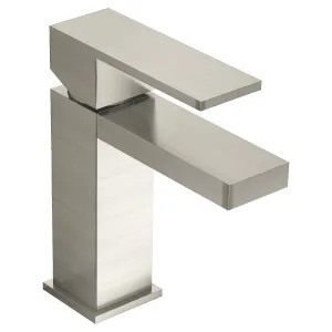 Symmons SLS-3610-STN-1.5 Symmons Duro Single Handle Lavatory Faucet, Deck Mount, Lever Handle, 1.5 GPM, Metal Construction, Square Design, Satin Nickel - SLS-3610-STN-1.5