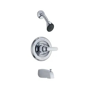 Delta T1343-SOSTP Delta Monitor 13 Series Tub/Shower Faucet with Slip-On Spout, 1/2
