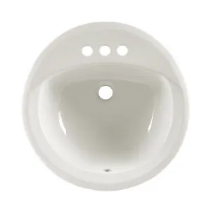 American Standard 0491.019.020 American Standard Rondalyn 19” Drop-In Bathroom Countertop Sink, Front Overflow, White - 0491.019.020 