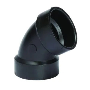 Commodity  2 Inch ABS 60 Degree Elbow, ABS Construction, DWV (Drain, Waste, and Vent) Applications