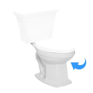   Western Pottery B893-W Tuscany Elongated Toilet Bowl Only, White