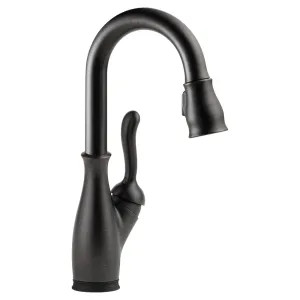Delta 9678T-RB-DST Delta Leland Pull-Down Bar/Prep Faucet, Single Handle, Touch2O, TouchClean, Diamond Seal, 1.8 GPM, Venetian Bronze - 9678T-RB-DST