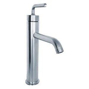 Kohler 14404-4A-CP Kohler Purist Tall Single-Handle Polished Chrome Bathroom Sink Faucet with Touch-Activated Drain, 1.2 GPM, Lever Handle, Single-Hole, Brass - K-14404-4A-CP