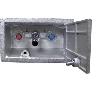 Woodford B22C-12-BR-MH Woodford B22P-12-BR-MH Freezeless Hot & Cold Wall Faucet