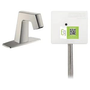 Chicago Faucet EQ-B12A-52ABBN Chicago Faucets EQ-B12A-52ABBN EQ Brushed Nickel EQ Angular Series Lavatory Sink Faucet with Hands-free Infrared Detection