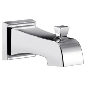 Delta RP77091 Delta Ashlyn Chrome Tub Spout with Pull-Up Diverter, 1/2in CWT or IPS Connection, Non-Metallic Construction, Wall-Mount - RP77091