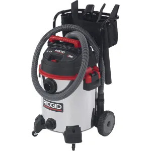 Ridgid 50353 Ridgid 1610RV Stainless Steel Sixteen Gallon Wet/Dry Vacuum with Cart, 50353