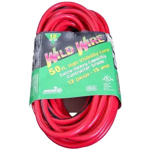 Voltec  50' Red Extension Cord with Lighted End