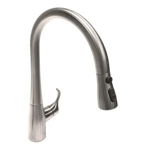 Kohler 596-VS Kohler Simplice Single Handle Pull-Down Kitchen Faucet, Vibrant Stainless - K-596-VS