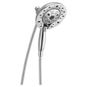 Delta 58480-PK Delta Universal Showering 1.75 GPM In2ition 5-Setting Two-In-One Shower with H2Okinetic Technology, MagnaTite Docking, Round Head, Chrome - 58480-PK