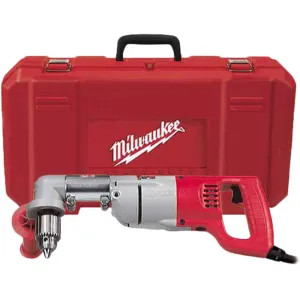 Milwaukee 3107-6 Milwaukee 3107-6 Heavy Duty Right Angle Corded Drill Kit, 120 V, 7 A, 1/2 in Keyed Chuck