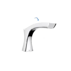 Delta RP78520 Delta Tesla Chrome Roman Tub Spout with Pull-Up Diverter for Delta T4752 Roman Tub Faucet with Hand Shower Trim, Deck Mount, 12in Spout Length - RP78520