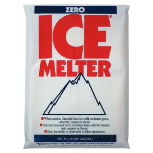   Zero Ice 9587 3-Way Ice Melter, 20 - 50 lb, Bag, White/Tinted Aqua, Granular Solid