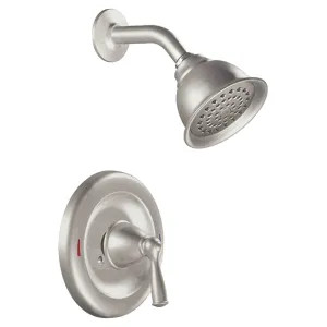 82912SRN Moen Banbury Posi-Temp Single-Handle Shower Faucet, One-Function, 1.75 GPM, Lever Handle, Spot Resist Brushed Nickel - 82912SRN