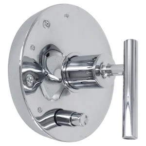 Kohler T14501-4-CP Kohler Purist Rite-Temp Valve Trim w/ Push-Button Diverter, Lever Handle, Polished Chrome - K-T14501-4-CP
