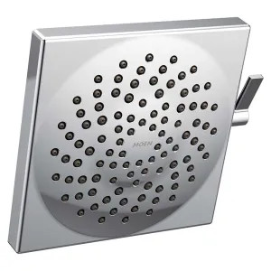 Moen S6345 Moen Velocity 8in Two-Function Rainshower Shower Head with Lever Control, Immersion Technology, Square, 2.5 GPM, Chrome - S6345