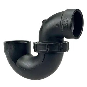 Commodity 1-1/2 Inch ABS P-Trap Union, ABS Construction