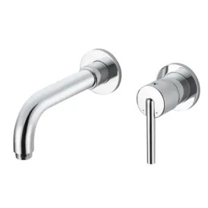 Delta T3559LF-WL Delta Trinsic Tube Spout Wall-Mount Chrome Lavatory Faucet Trim for 4