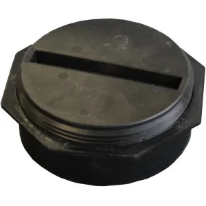 Sioux Chief 875-2A Sioux Chief Tomahawk ABS 2in Spigot Cleanout Bushing with Plug, Black - 875-2A