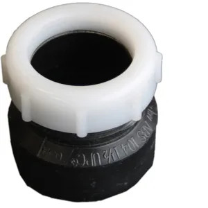 Commodity  1-1/2-inch Spigot P-Trap ABS Adapter, Black Finish