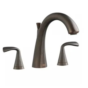 American Standard 7186.900.224 American Standard Fluent Two-Handle Oil Rubbed Bronze Deck-Mount Tub Filler, Metal Lever Handles, Brass, ADA Compliant - 7186900.224