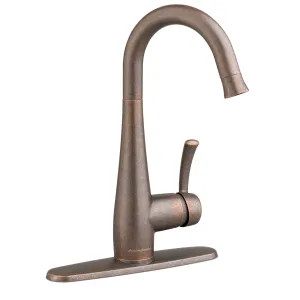 American Standard 4433.410.F15.224 American Standard Quince Single Handle Pull-Down Bar/Prep Faucet, 1.5 gpm, Dual-Spray, Oil Rubbed Bronze - 4433410F15.224