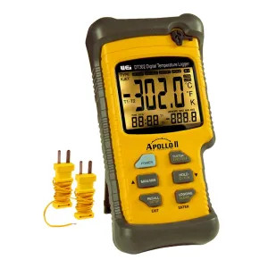 Uei DT302 UEi Apollo II Dual-Input Logging Digital Thermometer, IP67 Rated - DT302