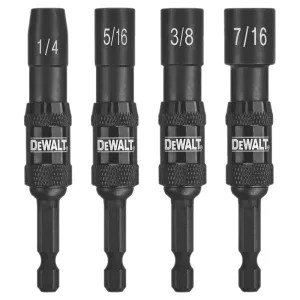 Dewalt DWPVTDRV Impact Ready DWPVTDRV Magnetic Pivoting Nutdriver Set, 4 Pieces