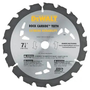 Dewalt DW3591B10 Dewalt DW3591B Circular Saw Blade, 7-1/4 in Dia x 0.045 in T, 18 Teeth, 5/8 in Arbor