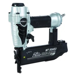 Metabo NT50AE2 Hitachi NT50AE2 Lightweight Finish Nailer, 100 Nails, 5/8 - 2 in 18 ga Strip Nail, 70 - 120 psi