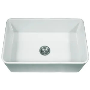 Blanco 441695 Blanco 441695 White Cerana Apron-Front Bowl Sink, Fire Clay