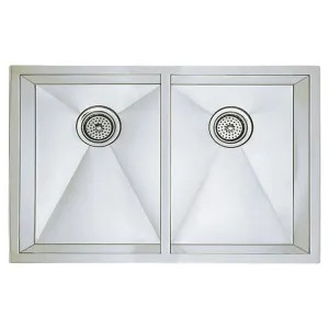 Blanco 516220 Blanco 516220 Satin Polished Precision Equal Double-Bowl Sink, Medium