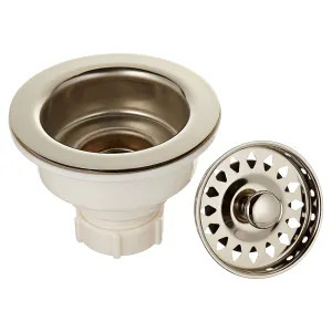 Jones Stephens B02405 Jones Stephens B02405 Polished Nickel Sink Basket Strainer