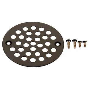 Jones Stephens C6089BL Jones Stephens Black 4-1/4-Inch Round Shower Strainer - C6089BL