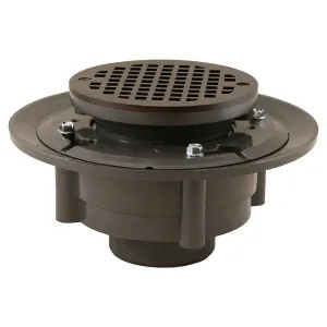 Jones Stephens D4912RB Jones Stephens 2 Inch x 3 Inch Oil-Rubbed Bronze Shower Drain With Strainer - D4912RB