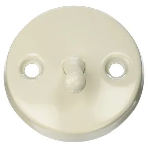 Jones Stephens P3566AL Jones Stephens P3566AL Trip Lever Faceplate - 2 Holes, Almond