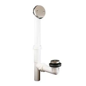 Jones Stephens P3752PN Jones Stephens P3752PN Polished Nickel Toe Touch Waste & Overflow Kit Pvc
