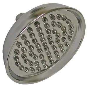 Jones Stephens S01085 Jones Stephens 8in Round Shower Head with Tips, 1/2in Swivel Connection, 2.5 GPM, 80 PSI, Chrome - S01085