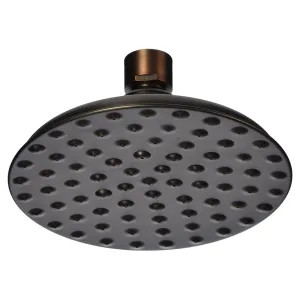 Jones Stephens S0188WB Jones Stephens 5in Round Rain Style Shower Head with Dimples, 1/2in Swivel Connection, 2.5 GPM, Old World Bronze - S0188WB