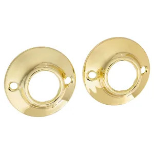 Jones Stephens S03152 Jones Stephens S03152 Polished Brass Shower Rod Flange