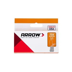 Arrow 259 Arrow Fastener Staples, 9/16
