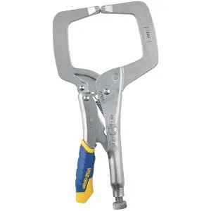 Irwin 19T Fast Release 19T Locking C-Clamp With Regular Tips, 3-3/8