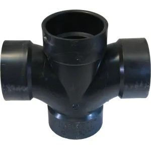 Commodity 3 Inch ABS Double Sanitary Tee, ABS Construction
