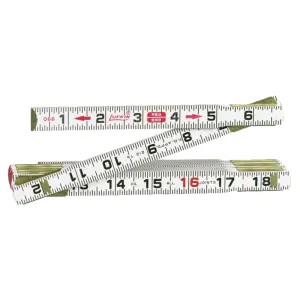 Lufkin 066F Lufkin Red End 066F Flat Reading Folding Rule, 6ft x 5/8