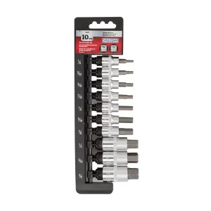 Vulcan TS1010S-P Vulcan 10-Piece SAE Hex Socket Set with 3/8