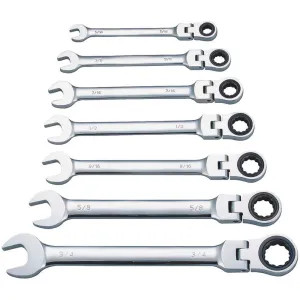Vulcan FPG7I Vulcan 7-Piece SAE Combination Wrench Set, Chrome Vanadium Steel - FPG7I