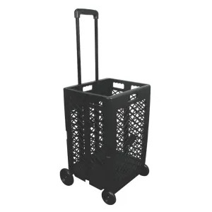 Olympia 85-404 Olympiatools Pack-N-Roll Mesh Rolling Cart, Plastic, Case of 1 - Black (85-404)