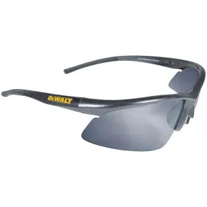 DeWalt DPG51-6C DeWalt Radius Safety Glass, Silver Mirror Polycarbonate Lens, Black Nylon Frame