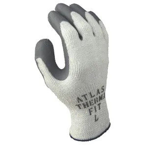 Showa Atlas 451L-09.RT Atlas ThermaFit 451L-09.RT Ergonomic Work Gloves, Large, Gray